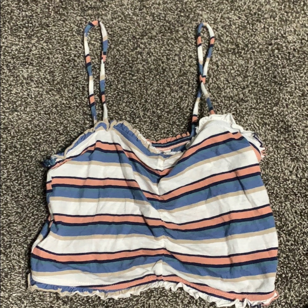 me to we (pacsun) cropped stripped cami